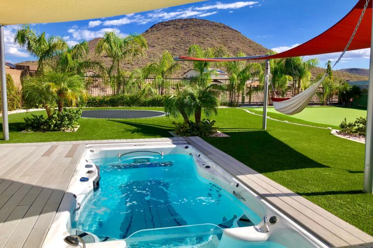 Swim Spa in desert